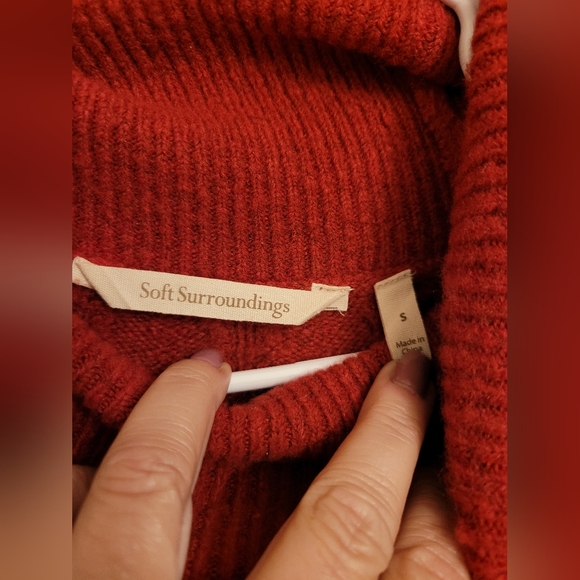 Soft Surroundings Ellen Rose/Pink Sweater Dress women's Small - Picture 4 of 7